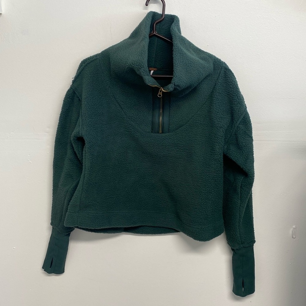 Free people 1/4 zip womens pullover sweater size small